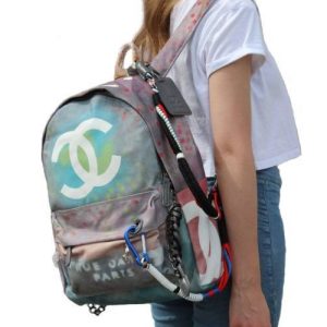 Рюкзак Chanel Graffiti Printed Canvas Backpack