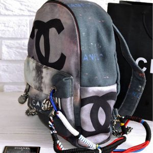 Рюкзак Chanel Graffiti Printed Canvas Backpack