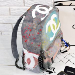 Рюкзак Chanel Graffiti Printed Canvas Backpack