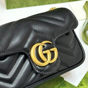 Сумка Gucci GG MARMONT LEATHER SUPER MINI