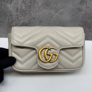 Сумка Gucci GG MARMONT LEATHER SUPER MINI