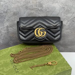 Сумка Gucci GG MARMONT LEATHER SUPER MINI