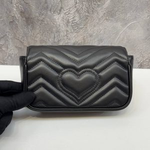 Сумка Gucci GG MARMONT LEATHER SUPER MINI