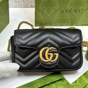 Сумка Gucci GG MARMONT LEATHER SUPER MINI