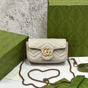 Сумка Gucci GG MARMONT LEATHER SUPER MINI