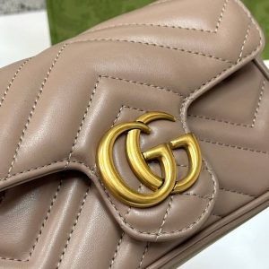 Сумка Gucci GG MARMONT LEATHER SUPER MINI